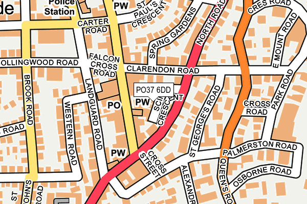 PO37 6DD map - OS OpenMap – Local (Ordnance Survey) PO37 6DD map - OS OpenMap – Local (Ordnance Survey)