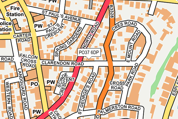 PO37 6DP map - OS OpenMap – Local (Ordnance Survey) PO37 6DP map - OS OpenMap – Local (Ordnance Survey)