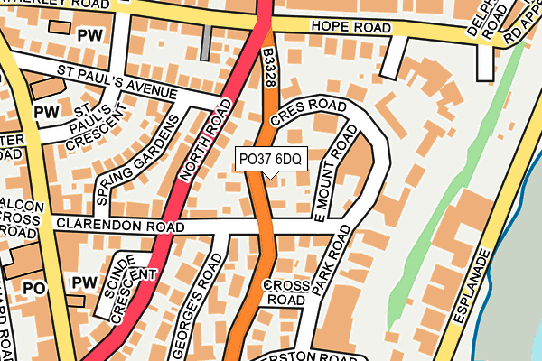 PO37 6DQ map - OS OpenMap – Local (Ordnance Survey) PO37 6DQ map - OS OpenMap – Local (Ordnance Survey)