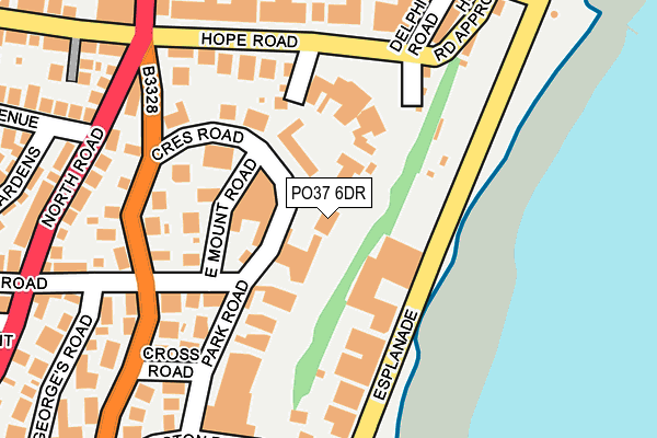 PO37 6DR map - OS OpenMap – Local (Ordnance Survey) PO37 6DR map - OS OpenMap – Local (Ordnance Survey)