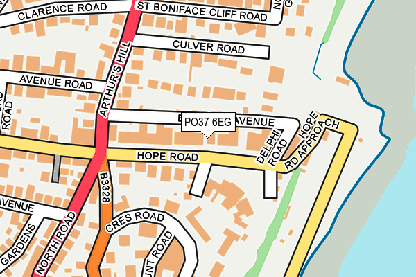 PO37 6EG map - OS OpenMap – Local (Ordnance Survey) PO37 6EG map - OS OpenMap – Local (Ordnance Survey)