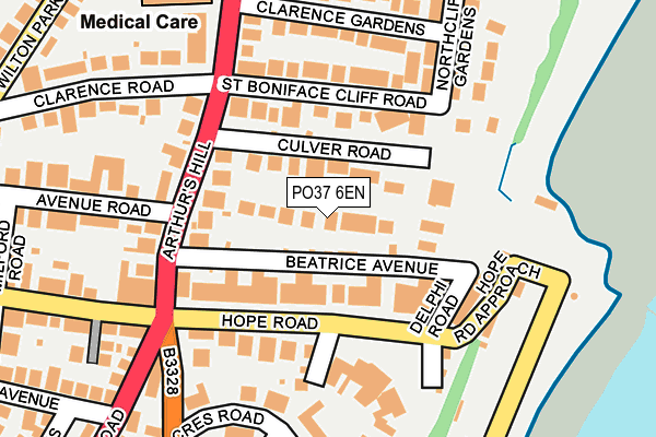 PO37 6EN map - OS OpenMap – Local (Ordnance Survey) PO37 6EN map - OS OpenMap – Local (Ordnance Survey)