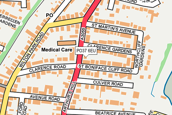 PO37 6EU map - OS OpenMap – Local (Ordnance Survey) PO37 6EU map - OS OpenMap – Local (Ordnance Survey)