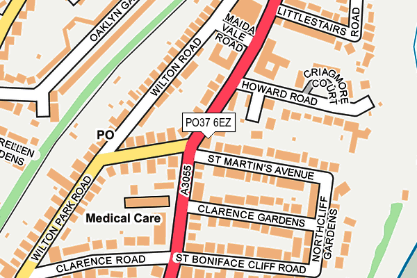 PO37 6EZ map - OS OpenMap – Local (Ordnance Survey) PO37 6EZ map - OS OpenMap – Local (Ordnance Survey)