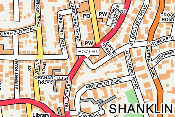PO37 6FG map - OS OpenMap – Local (Ordnance Survey) PO37 6FG map - OS OpenMap – Local (Ordnance Survey)