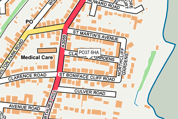 PO37 6HA map - OS OpenMap – Local (Ordnance Survey) PO37 6HA map - OS OpenMap – Local (Ordnance Survey)