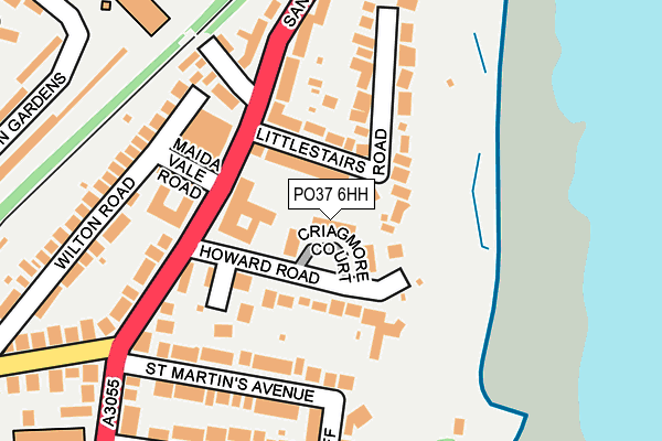 PO37 6HH map - OS OpenMap – Local (Ordnance Survey) PO37 6HH map - OS OpenMap – Local (Ordnance Survey)