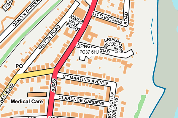 PO37 6HJ map - OS OpenMap – Local (Ordnance Survey) PO37 6HJ map - OS OpenMap – Local (Ordnance Survey)
