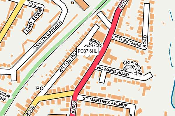 PO37 6HL map - OS OpenMap – Local (Ordnance Survey) PO37 6HL map - OS OpenMap – Local (Ordnance Survey)