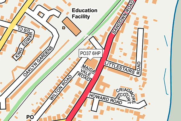 PO37 6HP map - OS OpenMap – Local (Ordnance Survey) PO37 6HP map - OS OpenMap – Local (Ordnance Survey)