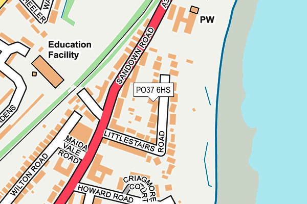 PO37 6HS map - OS OpenMap – Local (Ordnance Survey) PO37 6HS map - OS OpenMap – Local (Ordnance Survey)
