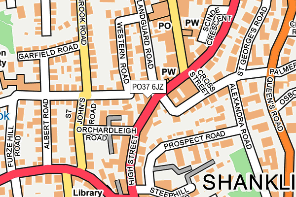 PO37 6JZ map - OS OpenMap – Local (Ordnance Survey) PO37 6JZ map - OS OpenMap – Local (Ordnance Survey)