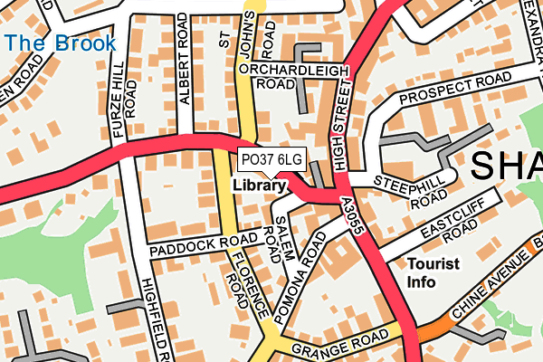 PO37 6LG map - OS OpenMap – Local (Ordnance Survey) PO37 6LG map - OS OpenMap – Local (Ordnance Survey)