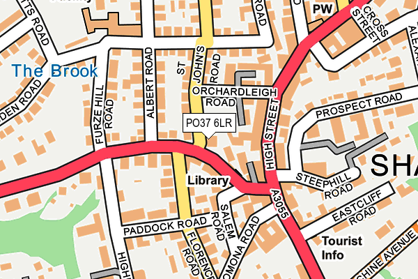 PO37 6LR map - OS OpenMap – Local (Ordnance Survey) PO37 6LR map - OS OpenMap – Local (Ordnance Survey)