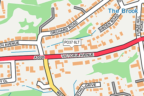 PO37 6LT map - OS OpenMap – Local (Ordnance Survey) PO37 6LT map - OS OpenMap – Local (Ordnance Survey)