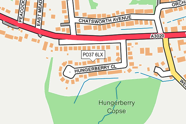PO37 6LX map - OS OpenMap – Local (Ordnance Survey) PO37 6LX map - OS OpenMap – Local (Ordnance Survey)