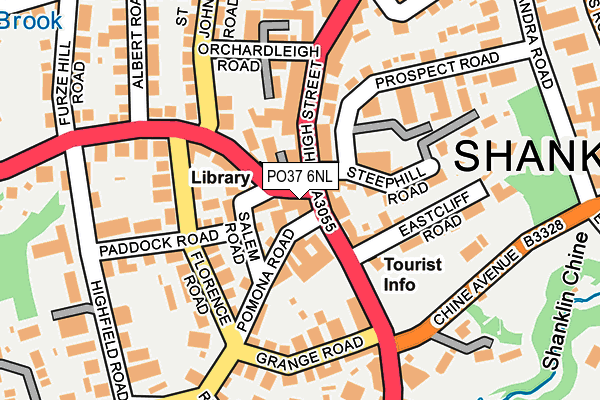 PO37 6NL map - OS OpenMap – Local (Ordnance Survey) PO37 6NL map - OS OpenMap – Local (Ordnance Survey)