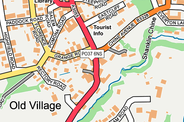 PO37 6NS map - OS OpenMap – Local (Ordnance Survey) PO37 6NS map - OS OpenMap – Local (Ordnance Survey)