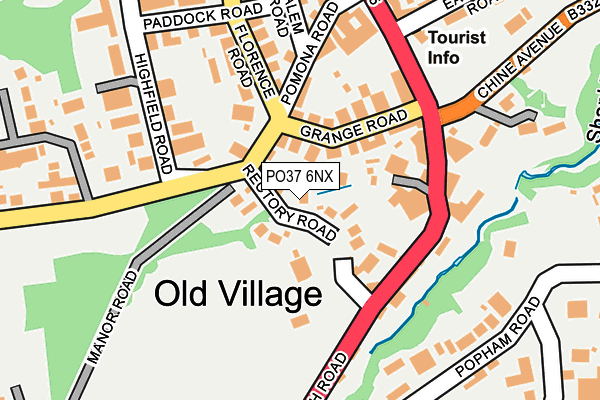 PO37 6NX map - OS OpenMap – Local (Ordnance Survey) PO37 6NX map - OS OpenMap – Local (Ordnance Survey)