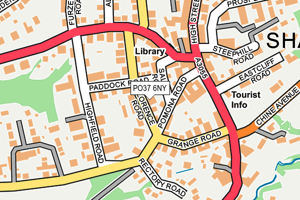 PO37 6NY map - OS OpenMap – Local (Ordnance Survey) PO37 6NY map - OS OpenMap – Local (Ordnance Survey)