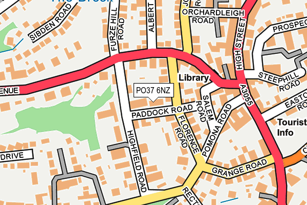 PO37 6NZ map - OS OpenMap – Local (Ordnance Survey) PO37 6NZ map - OS OpenMap – Local (Ordnance Survey)