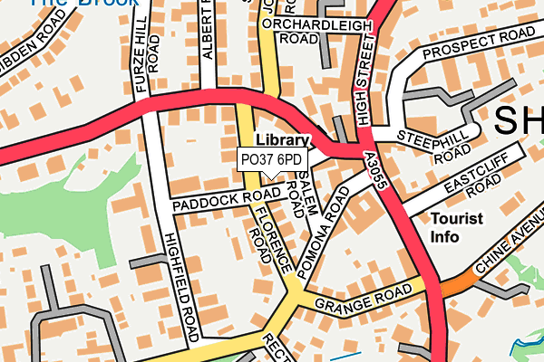 PO37 6PD map - OS OpenMap – Local (Ordnance Survey) PO37 6PD map - OS OpenMap – Local (Ordnance Survey)