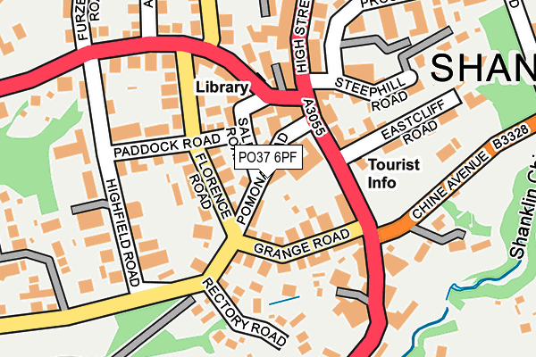 PO37 6PF map - OS OpenMap – Local (Ordnance Survey) PO37 6PF map - OS OpenMap – Local (Ordnance Survey)