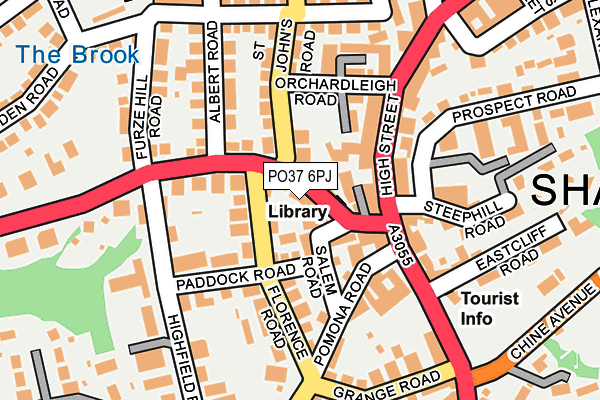 PO37 6PJ map - OS OpenMap – Local (Ordnance Survey) PO37 6PJ map - OS OpenMap – Local (Ordnance Survey)