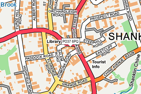 PO37 6PQ map - OS OpenMap – Local (Ordnance Survey) PO37 6PQ map - OS OpenMap – Local (Ordnance Survey)