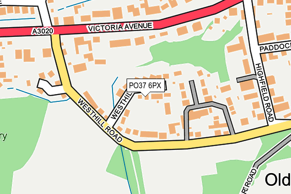 PO37 6PX map - OS OpenMap – Local (Ordnance Survey) PO37 6PX map - OS OpenMap – Local (Ordnance Survey)