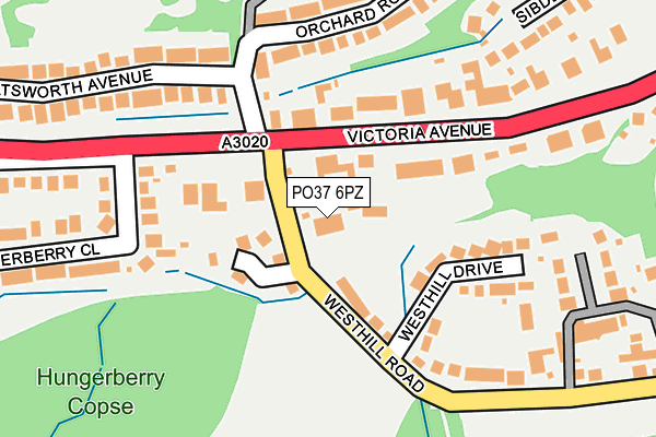 PO37 6PZ map - OS OpenMap – Local (Ordnance Survey) PO37 6PZ map - OS OpenMap – Local (Ordnance Survey)