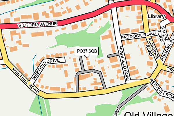 PO37 6QB map - OS OpenMap – Local (Ordnance Survey) PO37 6QB map - OS OpenMap – Local (Ordnance Survey)