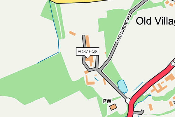 PO37 6QS map - OS OpenMap – Local (Ordnance Survey) PO37 6QS map - OS OpenMap – Local (Ordnance Survey)