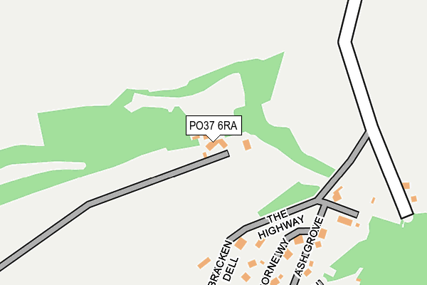 PO37 6RA map - OS OpenMap – Local (Ordnance Survey) PO37 6RA map - OS OpenMap – Local (Ordnance Survey)