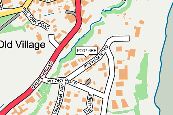 PO37 6RF map - OS OpenMap – Local (Ordnance Survey) PO37 6RF map - OS OpenMap – Local (Ordnance Survey)