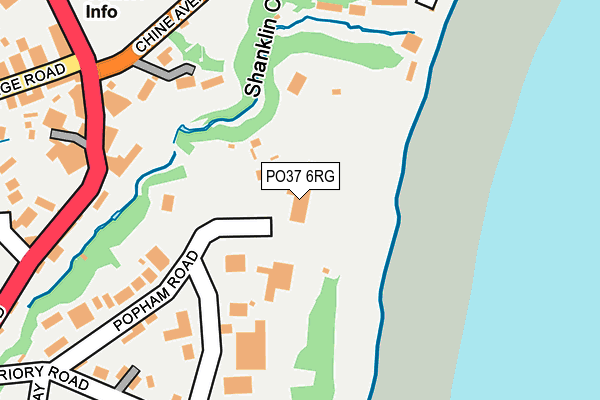 PO37 6RG map - OS OpenMap – Local (Ordnance Survey) PO37 6RG map - OS OpenMap – Local (Ordnance Survey)