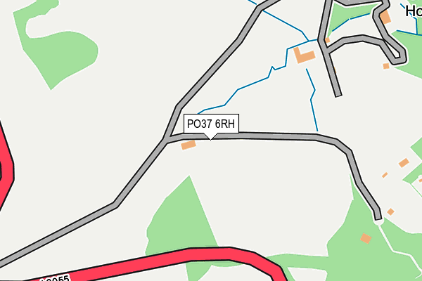 PO37 6RH map - OS OpenMap – Local (Ordnance Survey) PO37 6RH map - OS OpenMap – Local (Ordnance Survey)