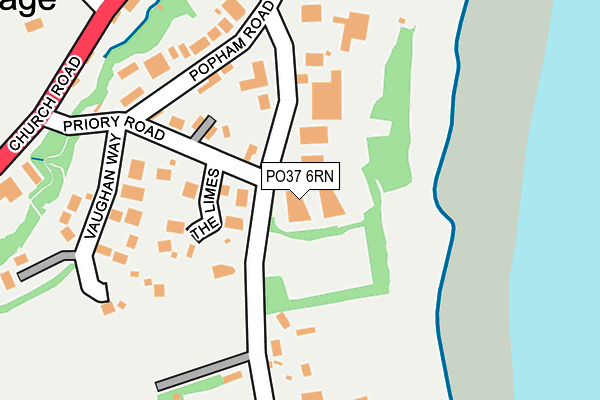 PO37 6RN map - OS OpenMap – Local (Ordnance Survey) PO37 6RN map - OS OpenMap – Local (Ordnance Survey)