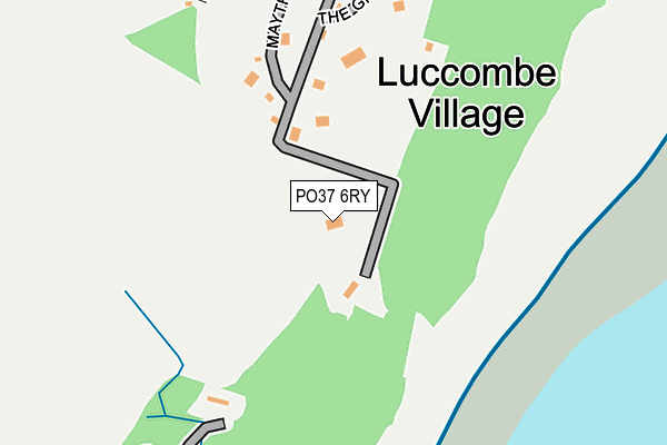PO37 6RY map - OS OpenMap – Local (Ordnance Survey) PO37 6RY map - OS OpenMap – Local (Ordnance Survey)