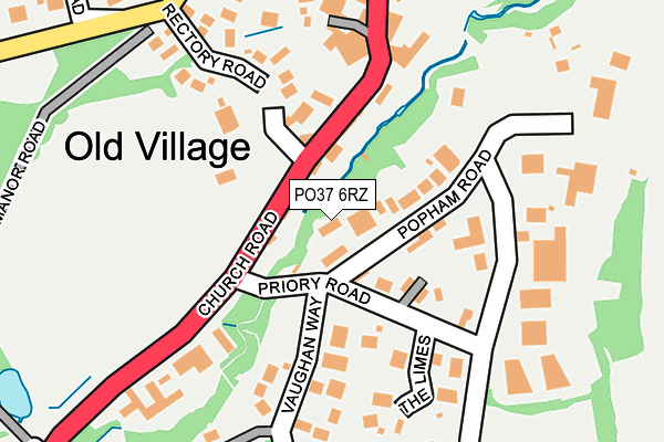PO37 6RZ map - OS OpenMap – Local (Ordnance Survey) PO37 6RZ map - OS OpenMap – Local (Ordnance Survey)