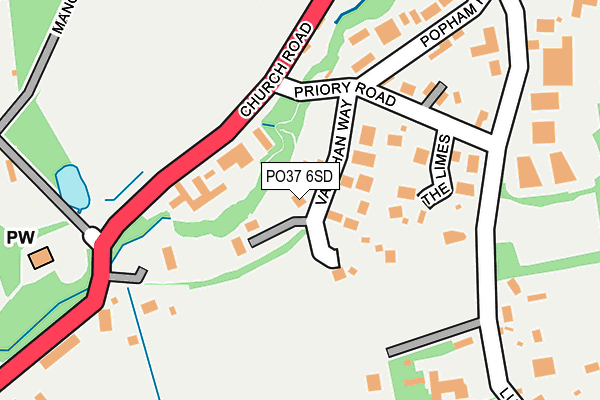 PO37 6SD map - OS OpenMap – Local (Ordnance Survey) PO37 6SD map - OS OpenMap – Local (Ordnance Survey)
