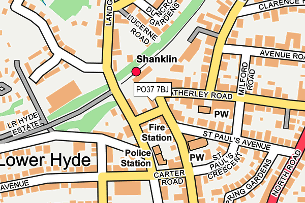 PO37 7BJ map - OS OpenMap – Local (Ordnance Survey) PO37 7BJ map - OS OpenMap – Local (Ordnance Survey)