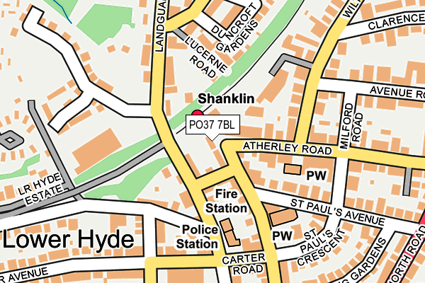 PO37 7BL map - OS OpenMap – Local (Ordnance Survey) PO37 7BL map - OS OpenMap – Local (Ordnance Survey)