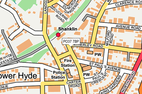 PO37 7BP map - OS OpenMap – Local (Ordnance Survey) PO37 7BP map - OS OpenMap – Local (Ordnance Survey)
