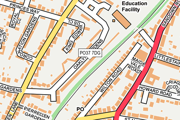 PO37 7DG map - OS OpenMap – Local (Ordnance Survey) PO37 7DG map - OS OpenMap – Local (Ordnance Survey)
