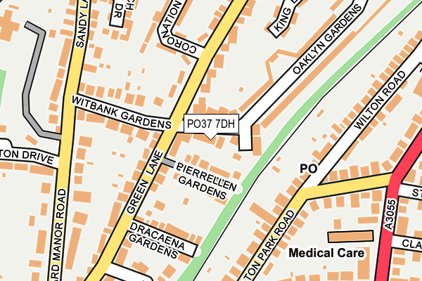 PO37 7DH map - OS OpenMap – Local (Ordnance Survey) PO37 7DH map - OS OpenMap – Local (Ordnance Survey)