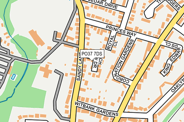 PO37 7DS map - OS OpenMap – Local (Ordnance Survey) PO37 7DS map - OS OpenMap – Local (Ordnance Survey)