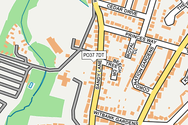 PO37 7DT map - OS OpenMap – Local (Ordnance Survey) PO37 7DT map - OS OpenMap – Local (Ordnance Survey)