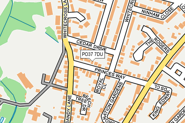 PO37 7DU map - OS OpenMap – Local (Ordnance Survey) PO37 7DU map - OS OpenMap – Local (Ordnance Survey)
