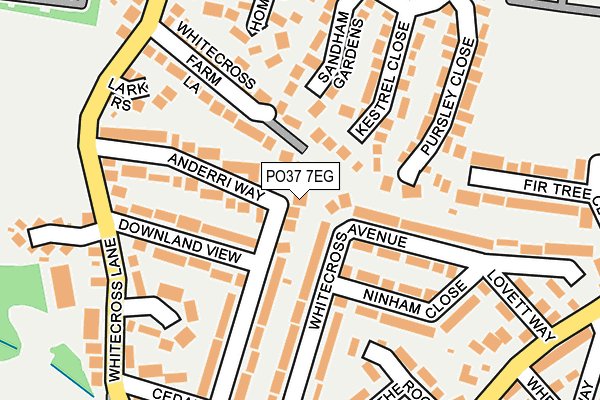 PO37 7EG map - OS OpenMap – Local (Ordnance Survey) PO37 7EG map - OS OpenMap – Local (Ordnance Survey)